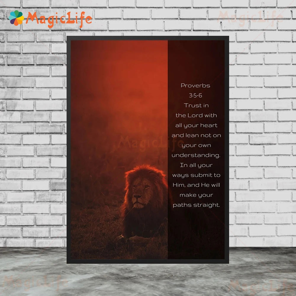 Bible Verse Religion Jesus Christianity Abstract Art Poster And Print The Christian Monitor Wall Art Canvas Painting Decoration