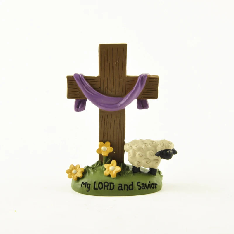 My LORD and Savior Christian Gift Cross Resin Ornament Church Evangelical Fellowship Gift Home Decoration Accessories Home Decor
