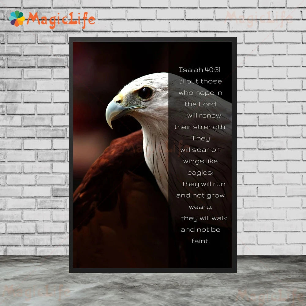 Bible Verse Religion Jesus Christianity Abstract Art Poster And Print The Christian Monitor Wall Art Canvas Painting Decoration