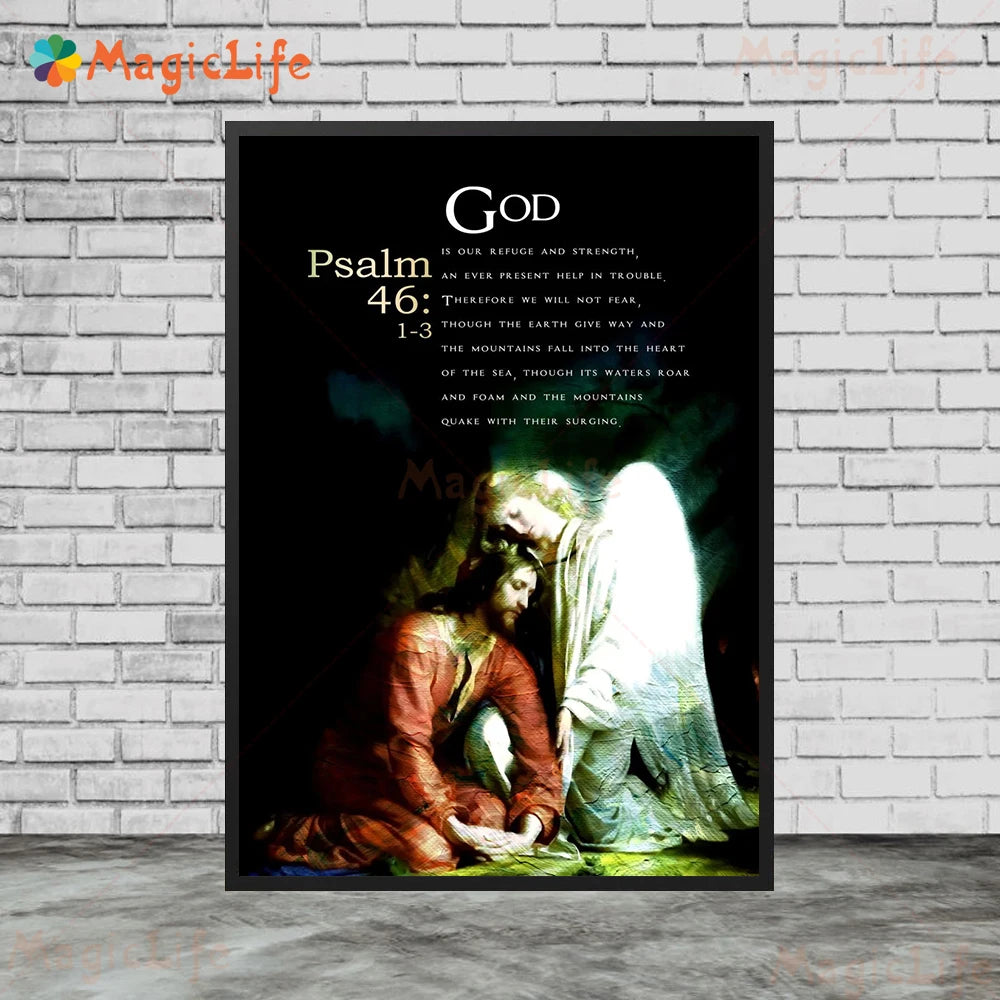 Bible Verse Religion Jesus Christianity Abstract Art Poster And Print The Christian Monitor Wall Art Canvas Painting Decoration