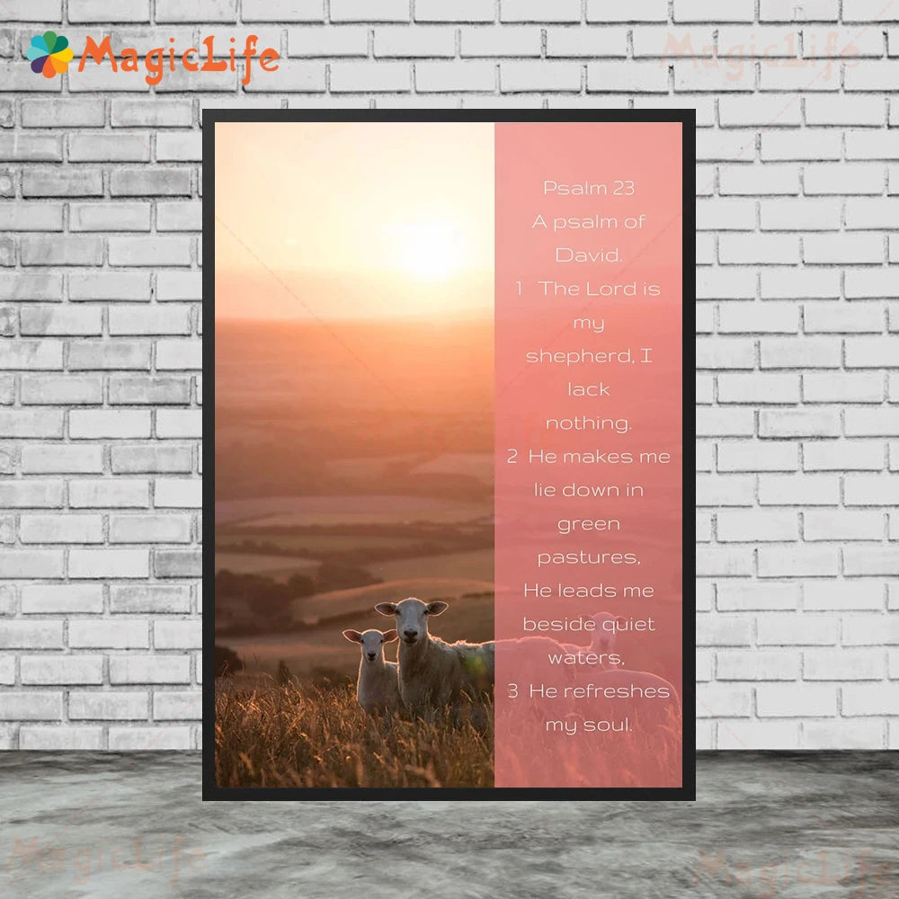 Bible Verse Religion Jesus Christianity Abstract Art Poster And Print The Christian Monitor Wall Art Canvas Painting Decoration