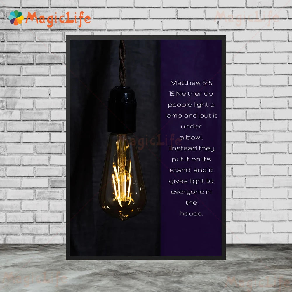 Bible Verse Religion Jesus Christianity Abstract Art Poster And Print The Christian Monitor Wall Art Canvas Painting Decoration