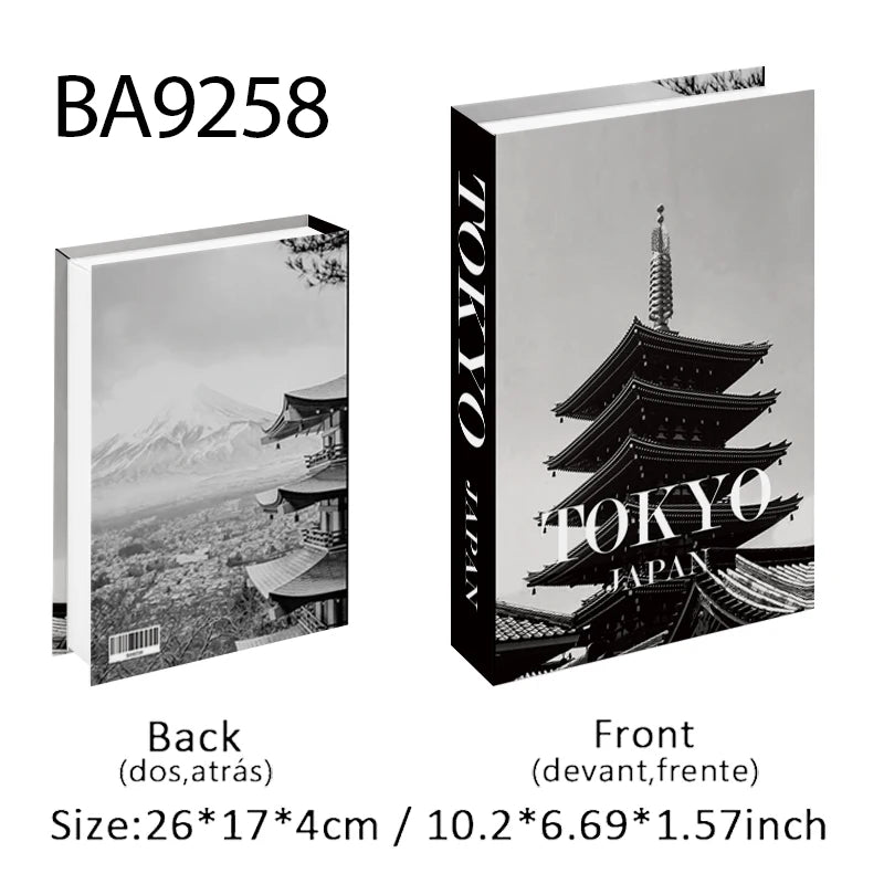 Jehovah Cross Bible Luxury Fake Book Storage Box Decorative Books Home Decor Coffee Table Bedroom Ornament Interior Decoration