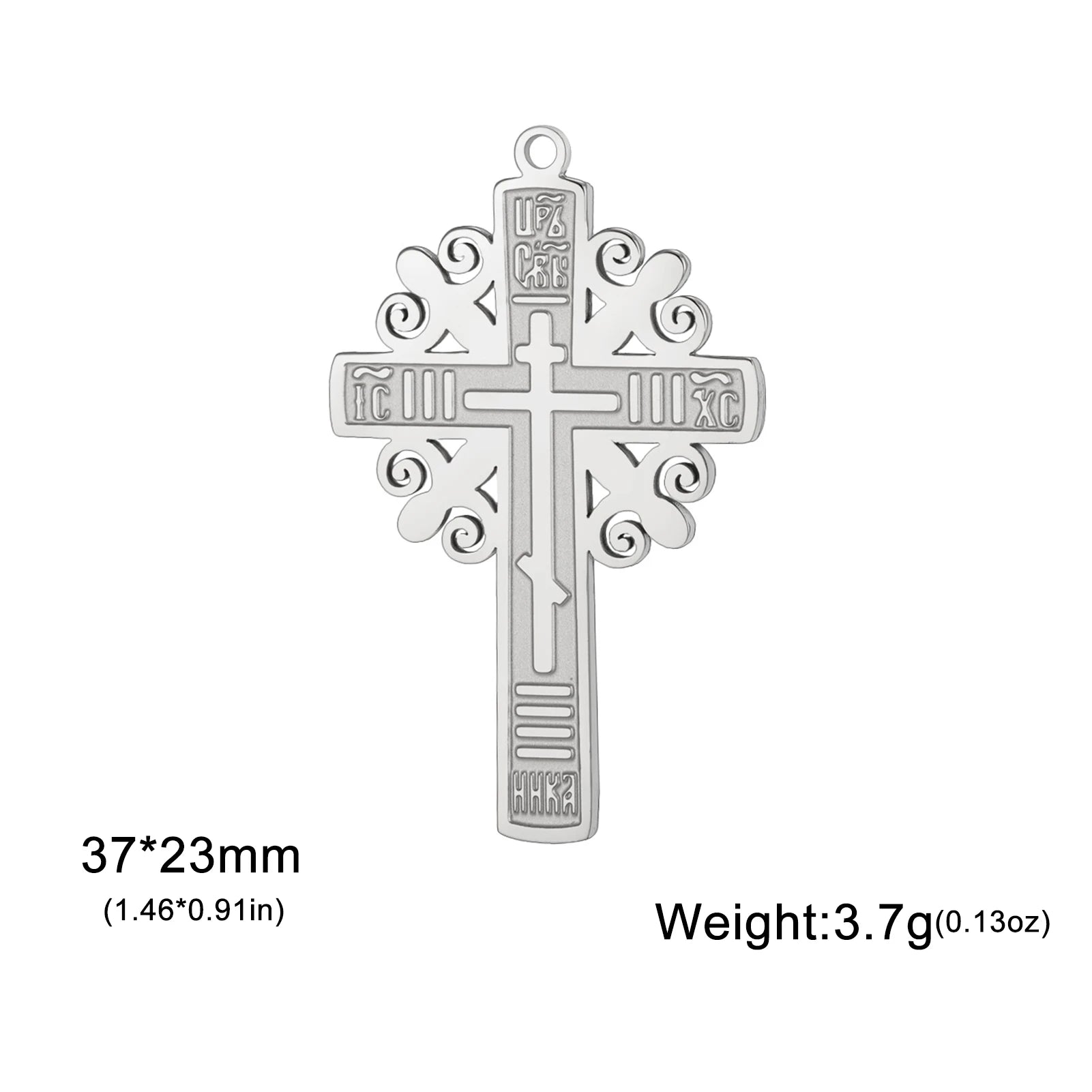 Creative Christian Flower Cross Charm for Necklace Earrings Bracelet Jewelry Set DIY Accessories Supplying Wholesale