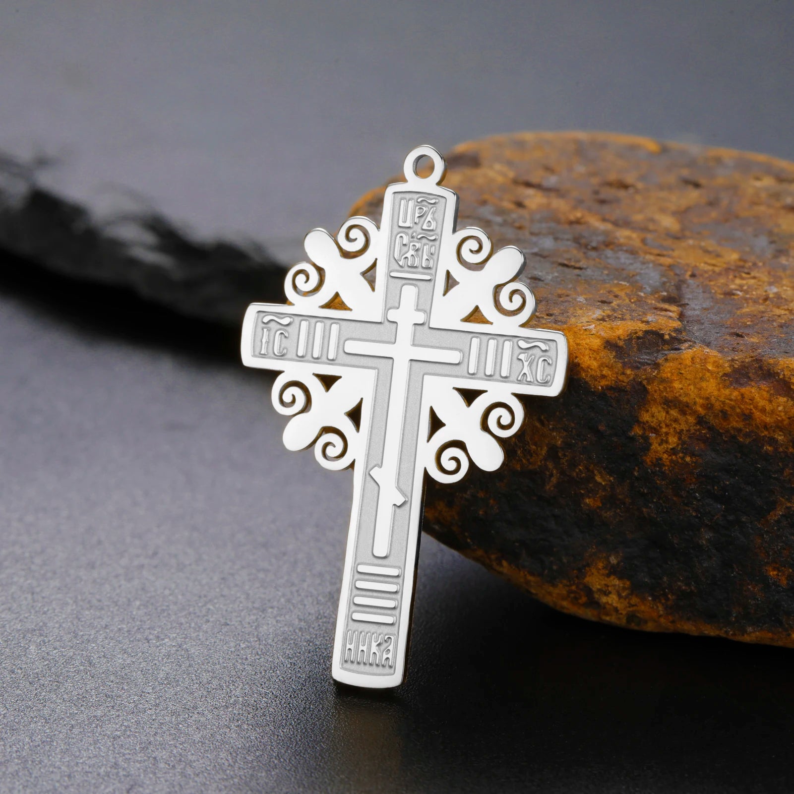 Creative Christian Flower Cross Charm for Necklace Earrings Bracelet Jewelry Set DIY Accessories Supplying Wholesale