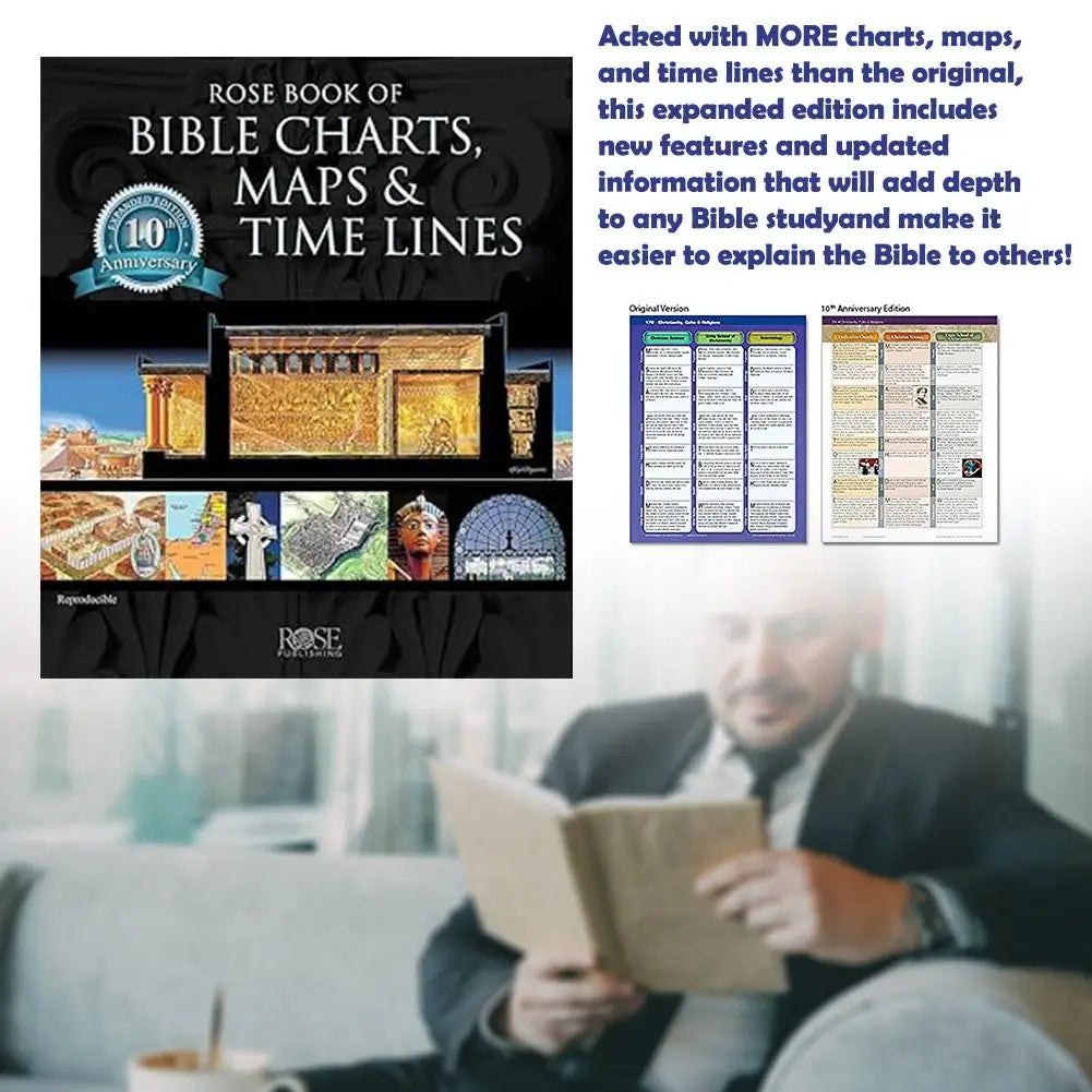 Bible Charts,Maps & Time Lines 10th Anniversary Edition Pilgrimage Travel Bible Study English Guide Book