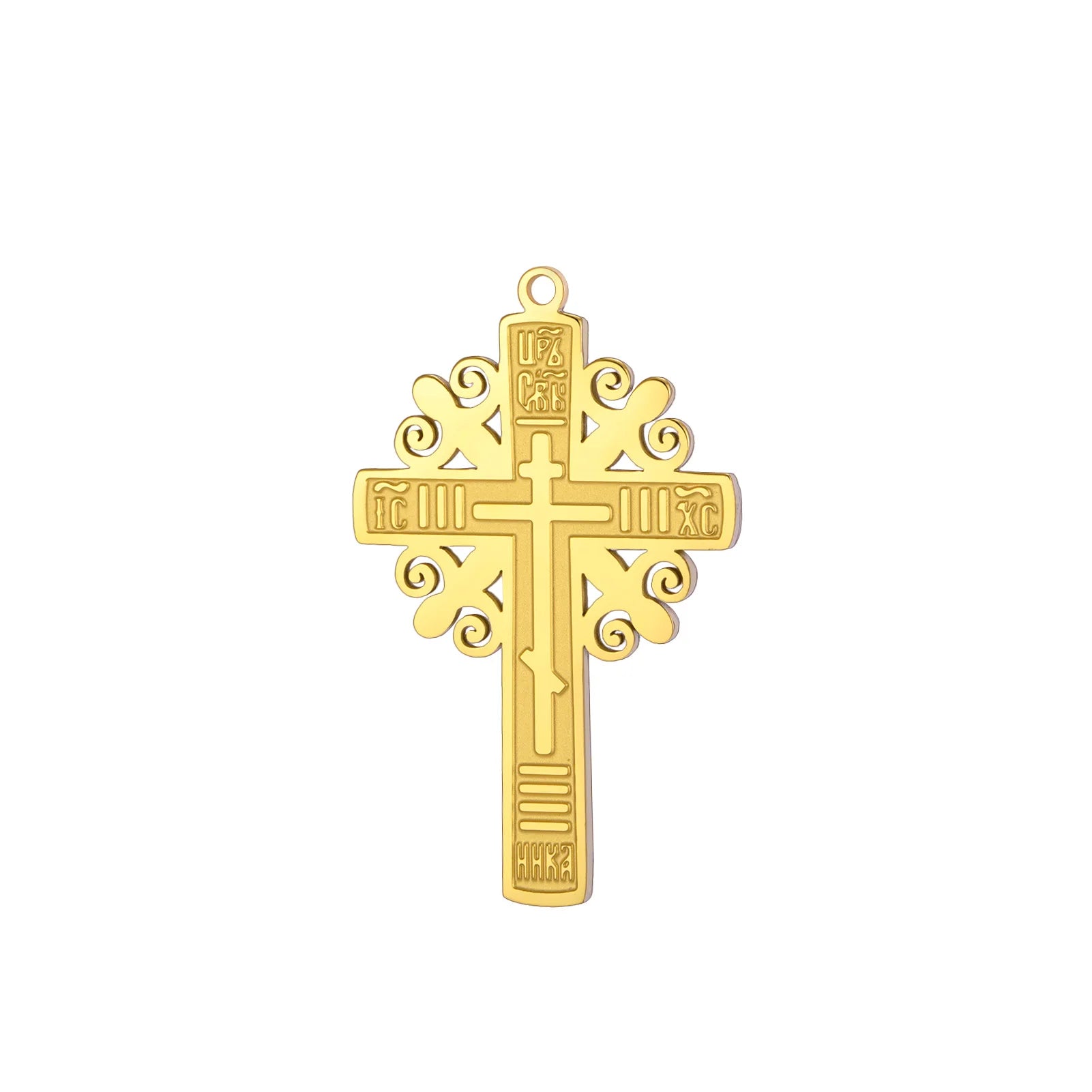 Creative Christian Flower Cross Charm for Necklace Earrings Bracelet Jewelry Set DIY Accessories Supplying Wholesale